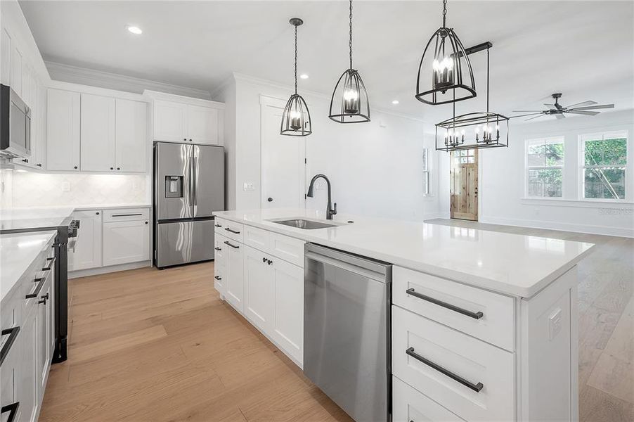 Furnished interior view inside a new home in , Tampa (Image 8). Furnished interior view inside a new home in , Tampa (Image 8).