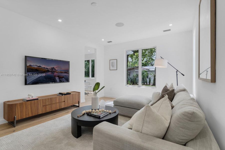 Furnished interior view inside a new home in , South Miami (Image 3). Furnished interior view inside a new home in , South Miami (Image 3).