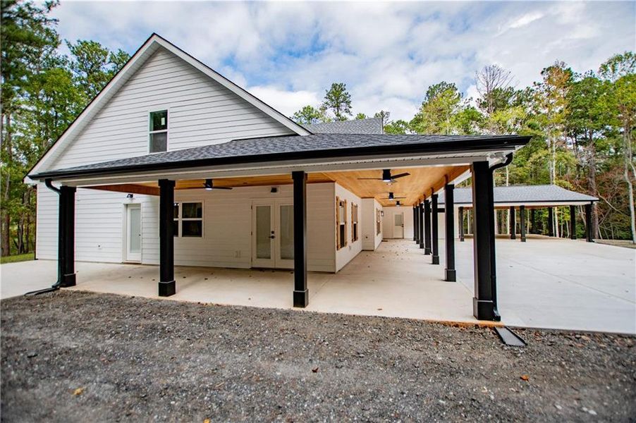 Exterior details and patio area of a home in , Newnan (Image 28).