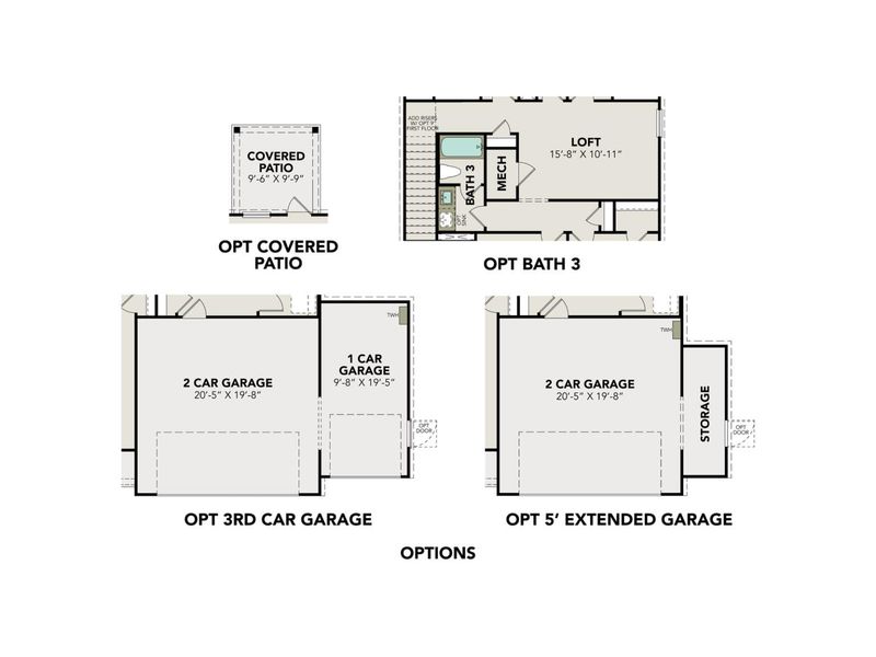 2D floor plan layout for the The Brazos F by Davidson Homes LLC in Emberly, Beasley, TX (Image 5).
