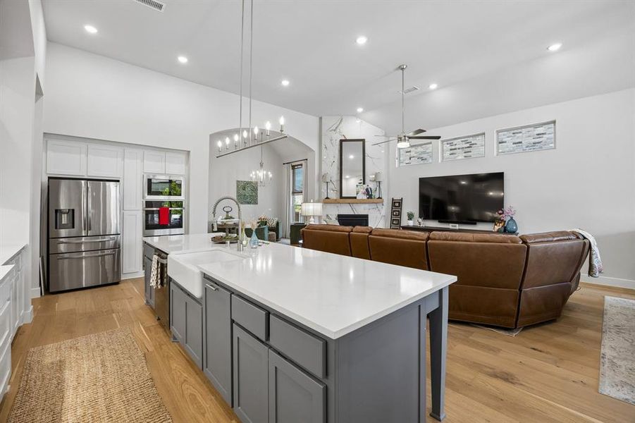 Furnished interior view inside a new home in Sandbrock Ranch, Aubrey (Image 32).