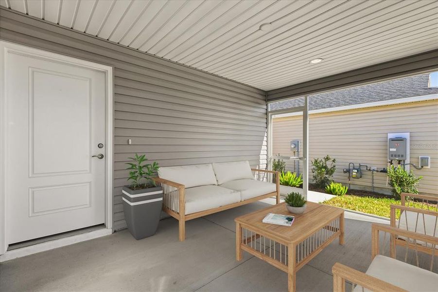 Exterior details and patio area of a home in , The Villages (Image 23).