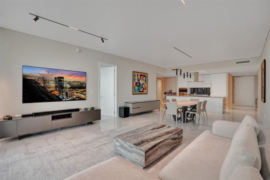 Furnished interior view inside a new home in Missoni Baia, Miami (Image 4). Furnished interior view inside a new home in Missoni Baia, Miami (Image 4).