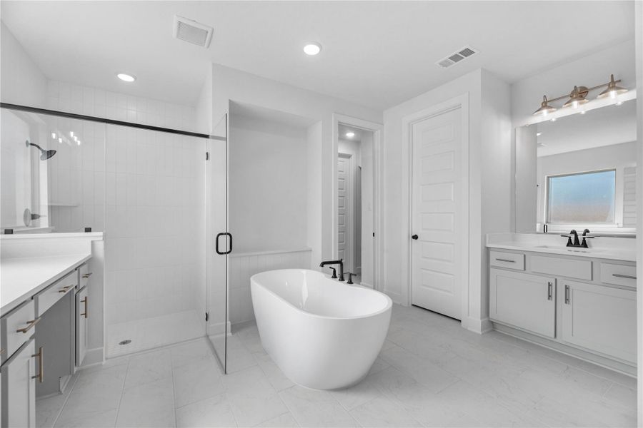 Furnished interior view inside a new home in Jordan Ranch – 60', Brookshire (Image 9). Furnished interior view inside a new home in Jordan Ranch – 60', Brookshire (Image 9).