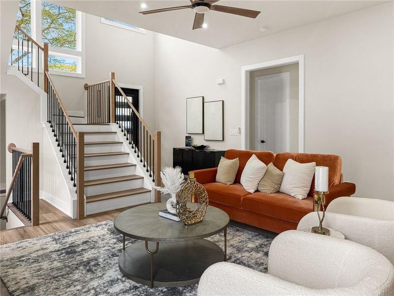 Furnished interior view inside a new home in , Atlanta (Image 3).