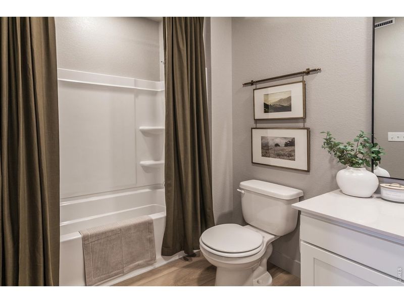 Furnished interior view inside a new home in Trailside Story Collection - Single Family Homes, Timnath (Image 9).
