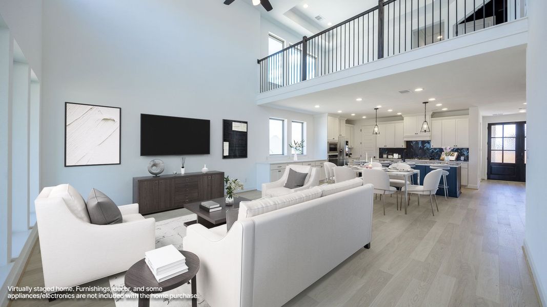 Furnished interior view inside a new home in Lariat 60', Liberty Hill (Image 4).