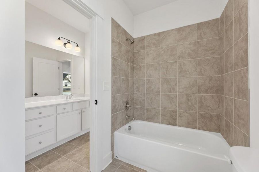 Furnished interior view inside a new home in Hillshire, Cumming (Image 12).