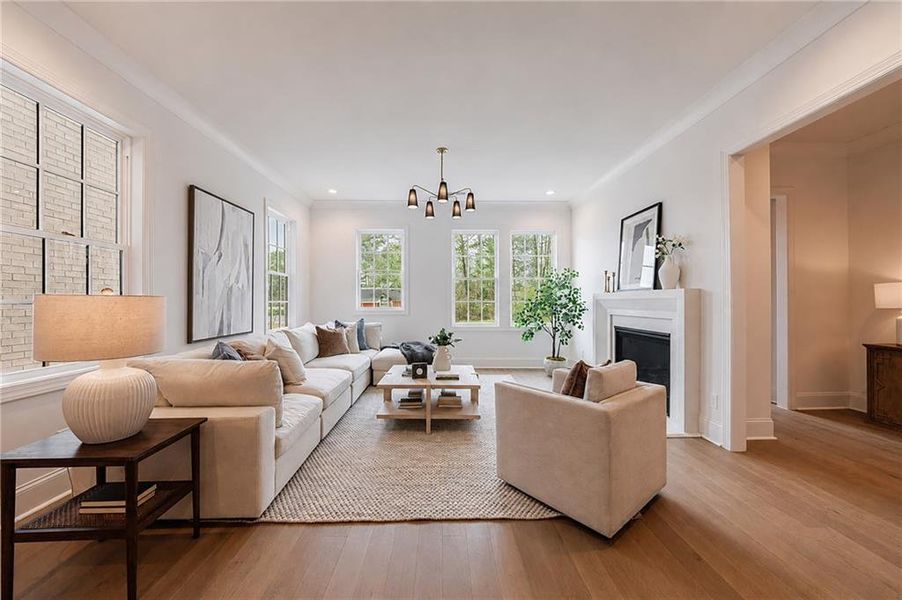 Furnished interior view inside a new home in , Alpharetta (Image 33).