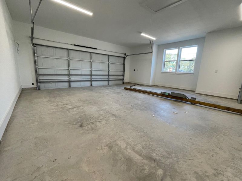 Double garage with EV hookup