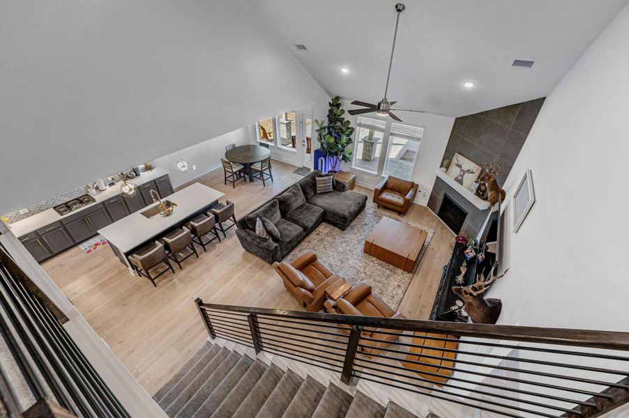 Furnished interior view inside a new home in Lone Star Landing, Montgomery (Image 20).