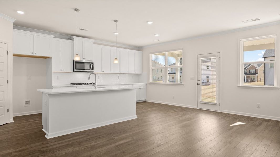 Representative furnished interior of a home built from the Edison by D.R. Horton in Westland, Bogart (Image 5).