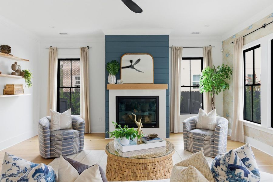 Furnished interior view inside a new home in , Charleston (Image 81).