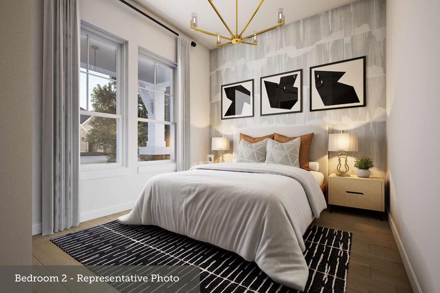 Furnished interior view inside a new home in Ridgeline, McKinney (Image 3).