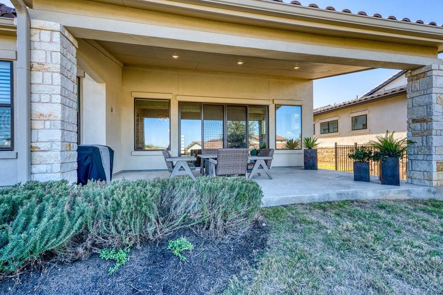 Exterior details and patio area of a home in , Horseshoe Bay (Image 22).