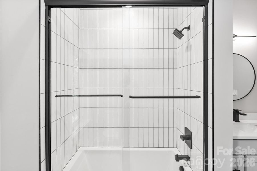 Upstairs Bathroom - Shower + Bathtub
