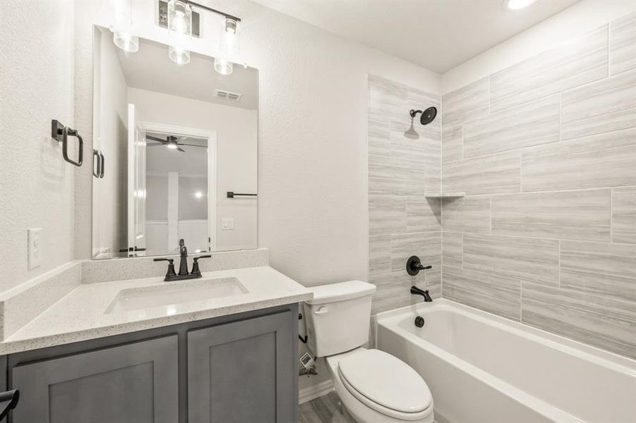 Furnished interior view inside a new home in Godley Ranch Classic, Godley (Image 13). Furnished interior view inside a new home in Godley Ranch Classic, Godley (Image 13).