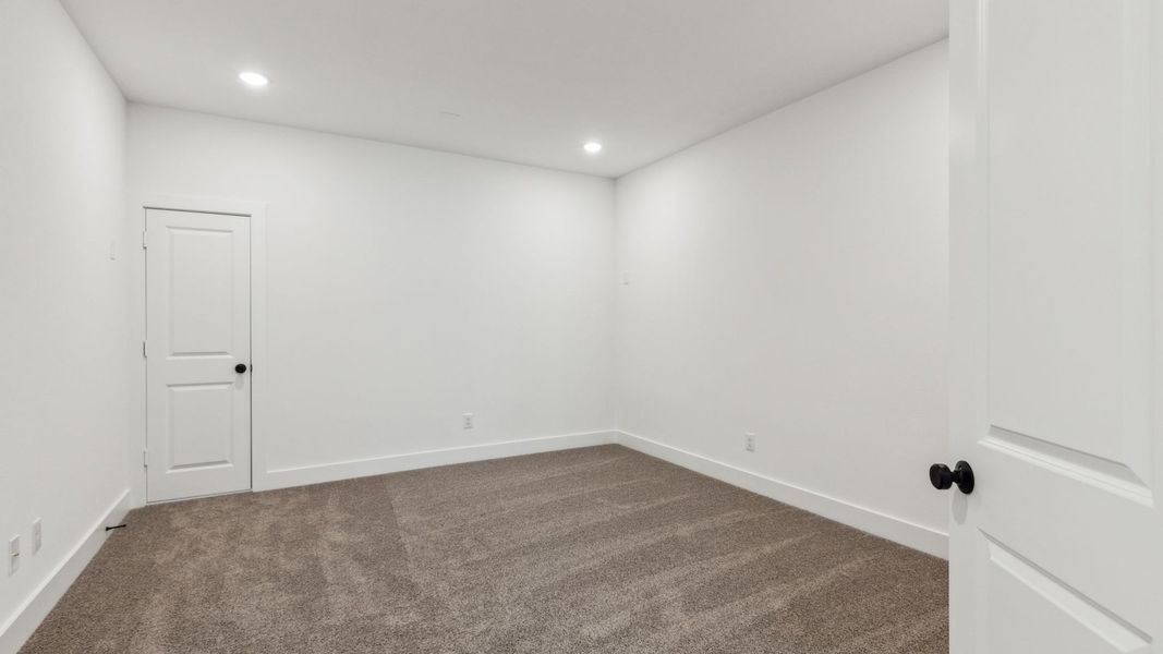 Representative unfurnished interior of a home built from the Prescott III by Southgate Homes in Painted Tree 50' Series, McKinney (Image 24). Representative unfurnished interior of a home built from the Prescott III by Southgate Homes in Painted Tree 50' Series, McKinney (Image 24).