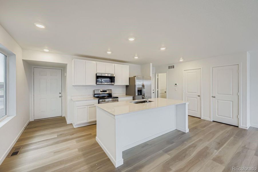 Furnished interior view inside a new home in Copper Chase: The Celestial Collection, Colorado Springs (Image 5).