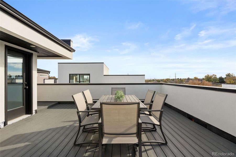 Exterior details and patio area of a home in , Denver (Image 3).