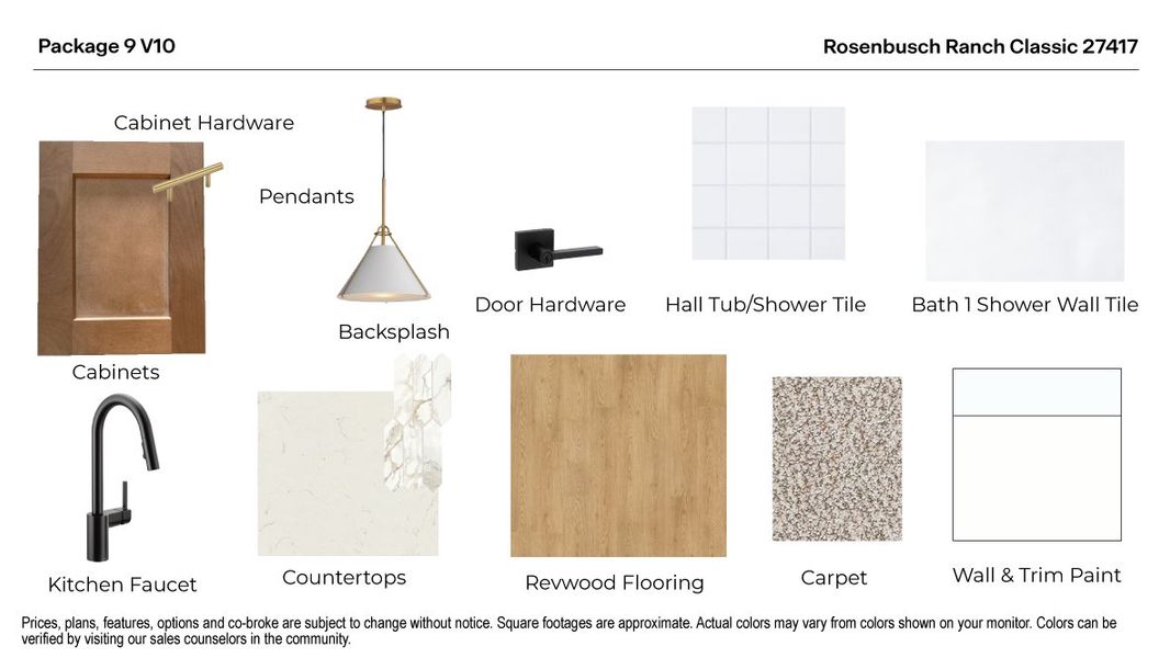 Sample of building materials used in homes in Rosenbusch Ranch, Leander (Image 28).