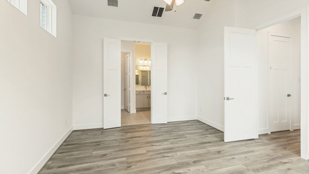 Representative furnished interior of a home built from the Valencia by Brightland Homes in Bridgeland Central, Cypress (Image 14).