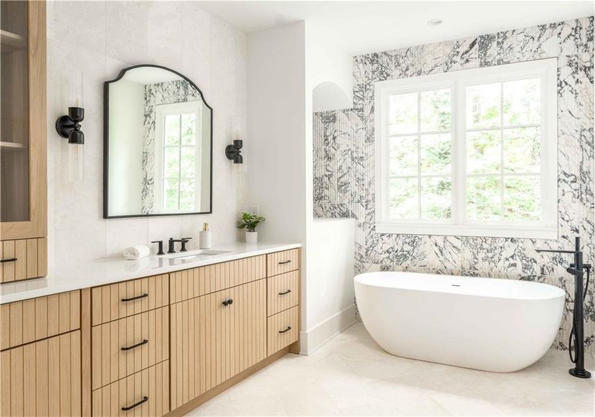 Furnished interior view inside a new home in , Atlanta (Image 19).