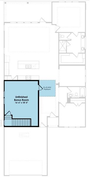 2D floor plan layout of this home in Salt Grass at Ward Creek, Panama City Beach, FL (Image 5).