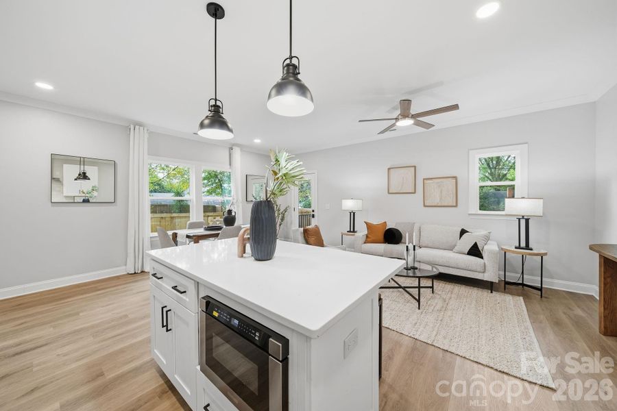 Furnished interior view inside a new home in , Charlotte (Image 18).