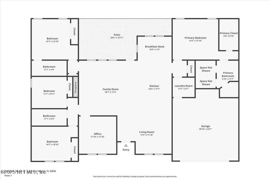 2D floor plan layout of this home in , Keystone Heights, FL (Image 3).