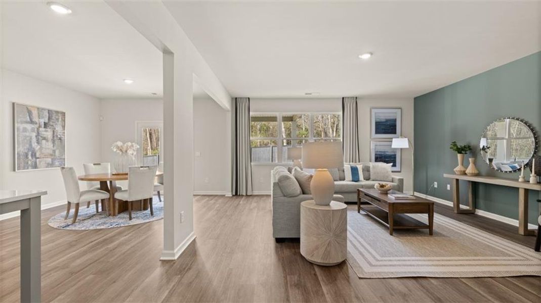 Furnished interior view inside a new home in Jackson Landing, Jefferson (Image 12).