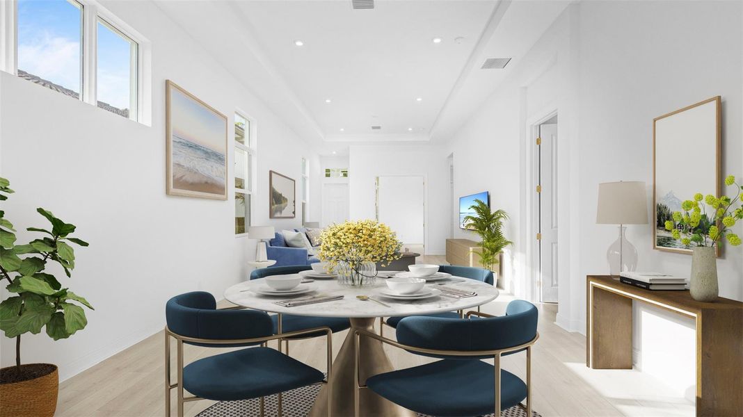 Furnished interior view inside a new home in Rivella, Port St. Lucie (Image 17). Furnished interior view inside a new home in Rivella, Port St. Lucie (Image 17).