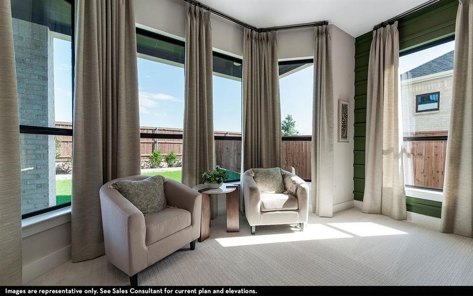 Furnished interior view inside a new home in Green Meadows, Celina (Image 2).