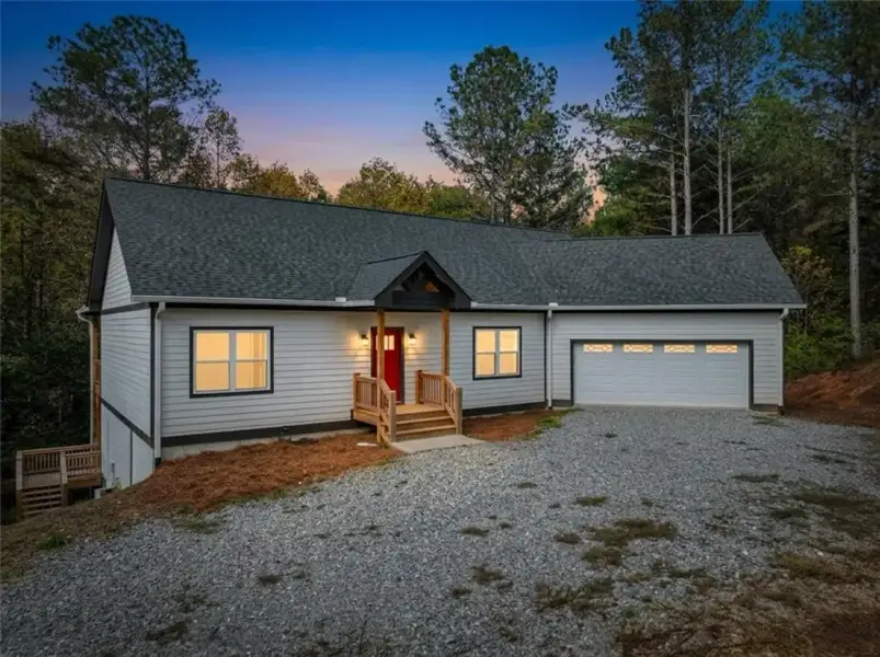 Exterior details and patio area of a home in , Ellijay (Image 27).