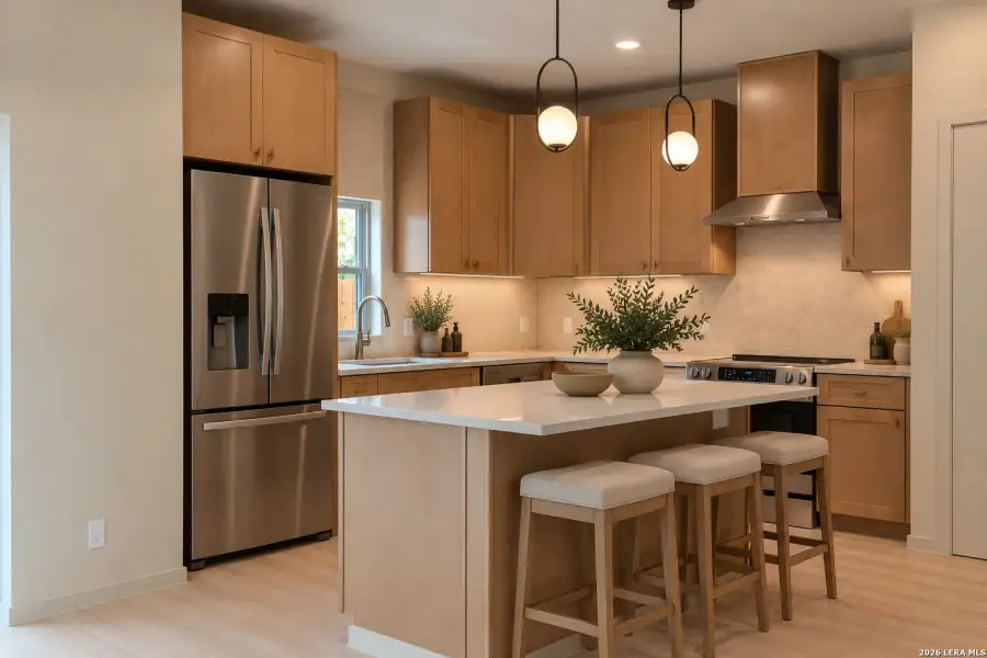 Furnished interior view inside a new home in , San Antonio (Image 10).