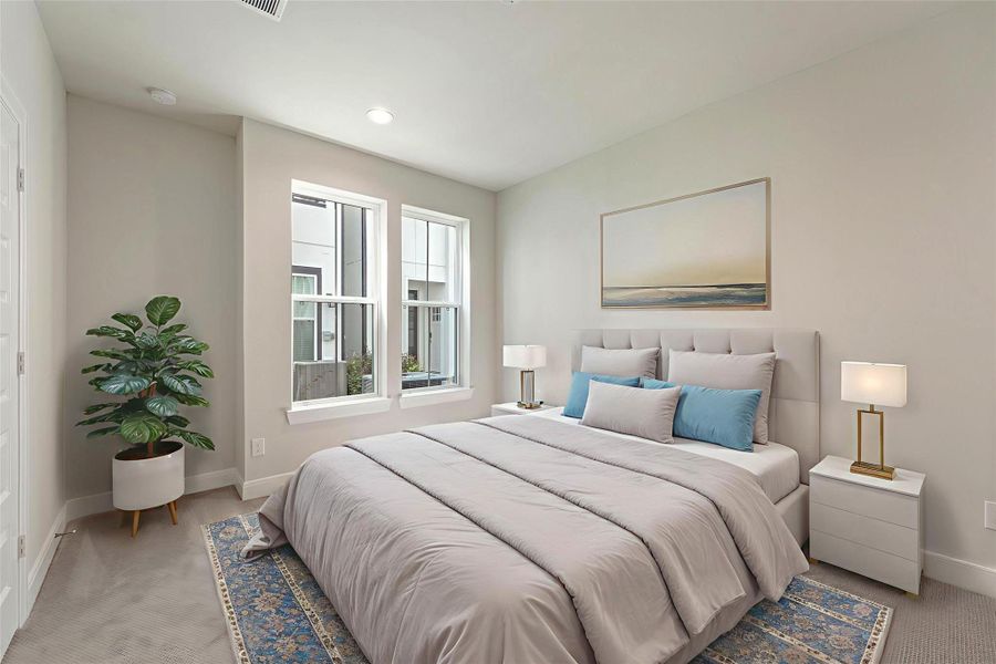 1st Floor Bedroom has ability to be short-term rental.  Option door entry and kitchenette available.