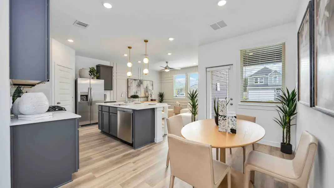 Furnished interior view inside a new home in Mansfield Park, Houston (Image 4).