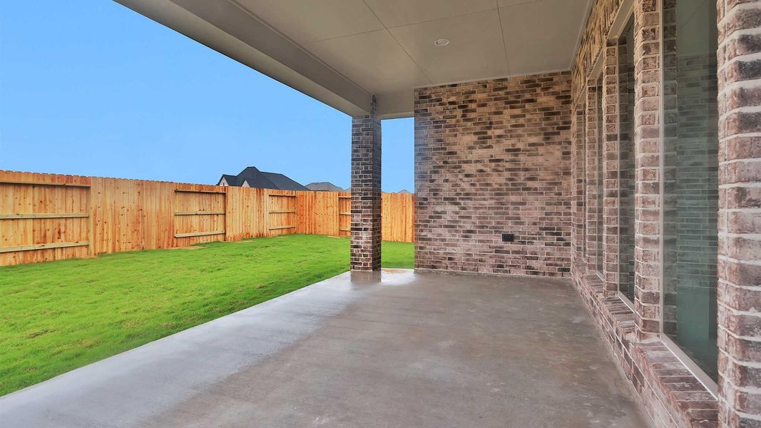 Exterior details and patio area of a home in StoneCreek Estates, Richmond (Image 2). Exterior details and patio area of a home in StoneCreek Estates, Richmond (Image 2).
