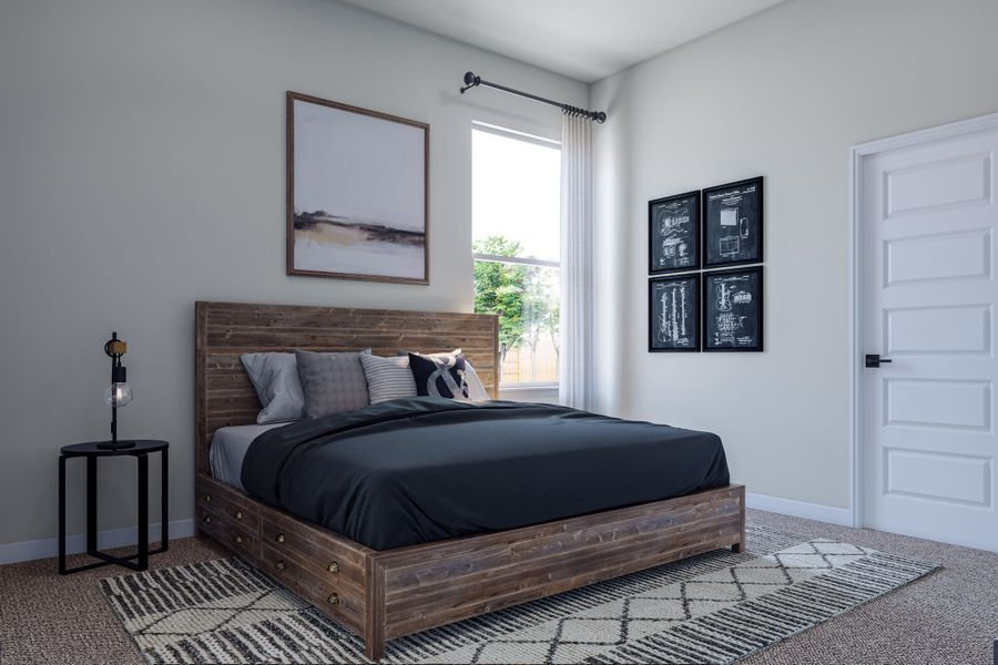 Furnished interior view inside a new home in Lariat, Liberty Hill (Image 10).