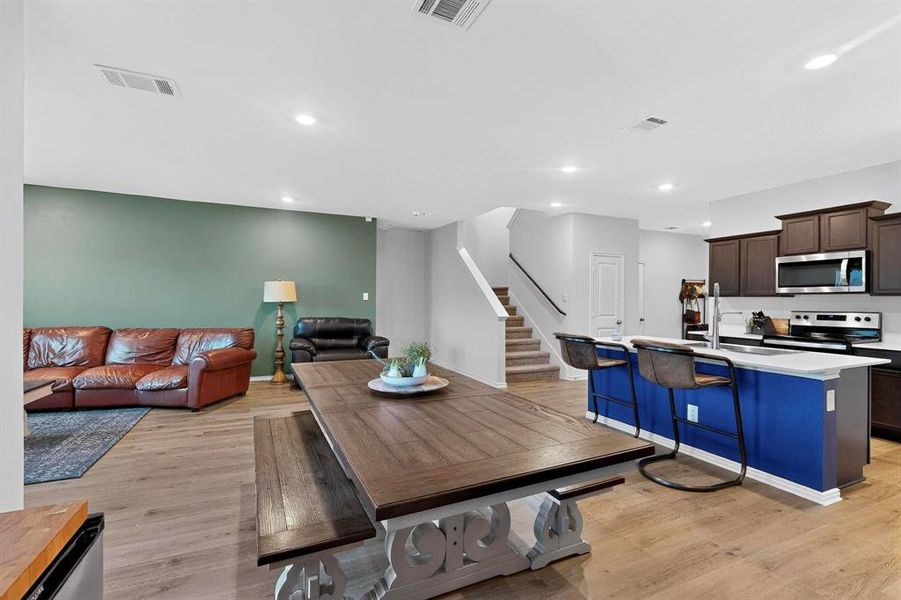 Furnished interior view inside a new home in , Providence Village (Image 15). Furnished interior view inside a new home in , Providence Village (Image 15).