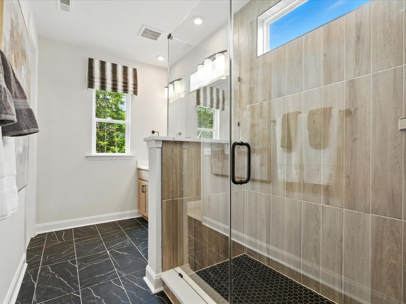 Representative furnished interior of a home built from the Beau by Tri Pointe Homes in Archer Row, Charlotte (Image 39).