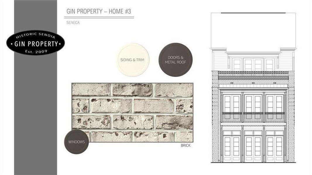Sample of building materials used in homes in , Senoia (Image 24).