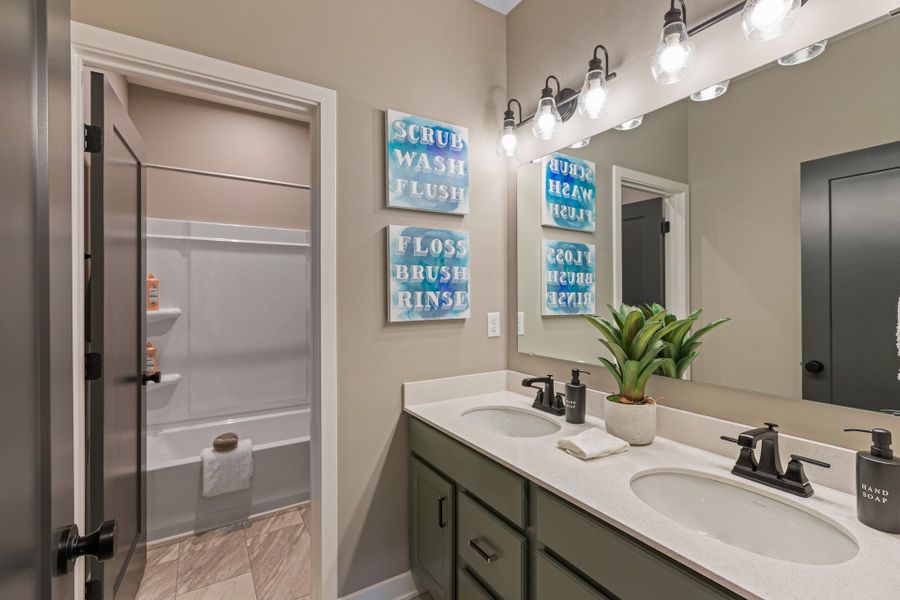 Representative furnished interior of a home built from the Calvin by Fischer Homes in Twin Lakes, Hoschton (Image 25). Representative furnished interior of a home built from the Calvin by Fischer Homes in Twin Lakes, Hoschton (Image 25).