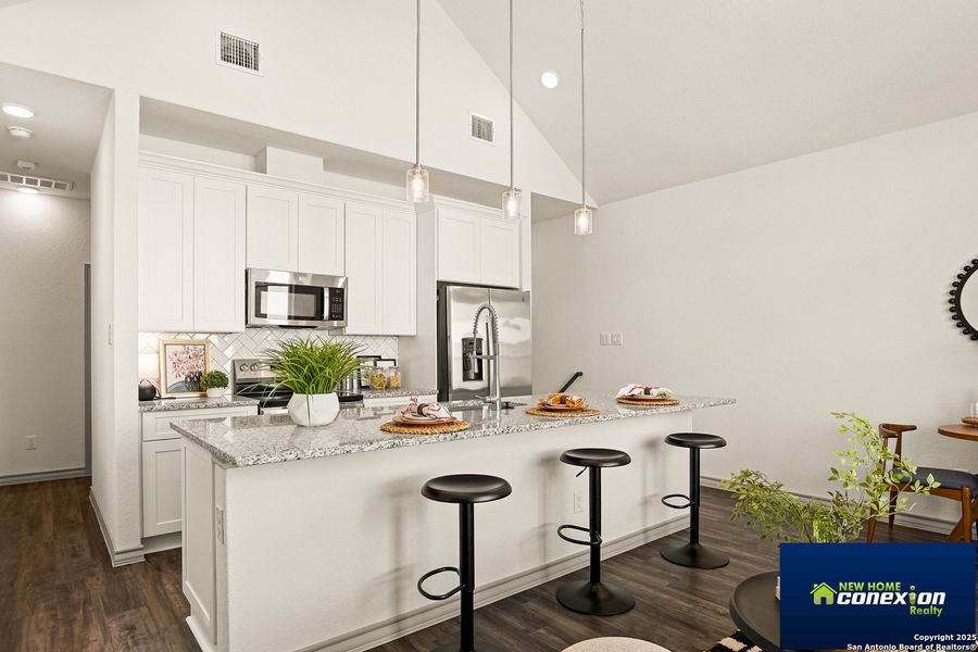 Furnished interior view inside a new home in , San Antonio (Image 6). Furnished interior view inside a new home in , San Antonio (Image 6).