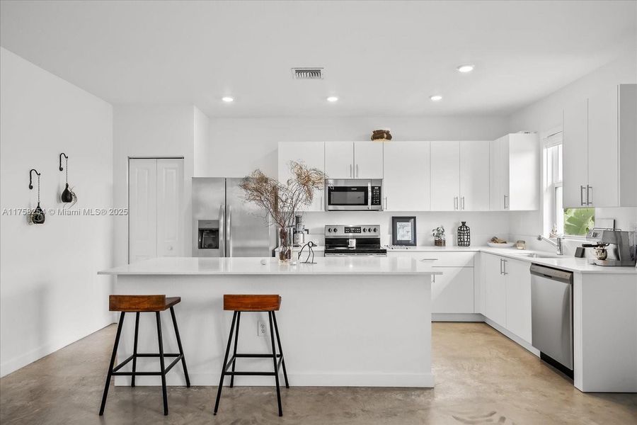 Furnished interior view inside a new home in , Miami (Image 6).