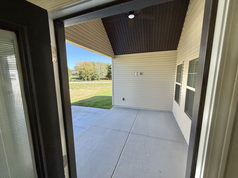 Exterior details and patio area of a home in Stone Fort Meadows, Manchester (Image 1).
