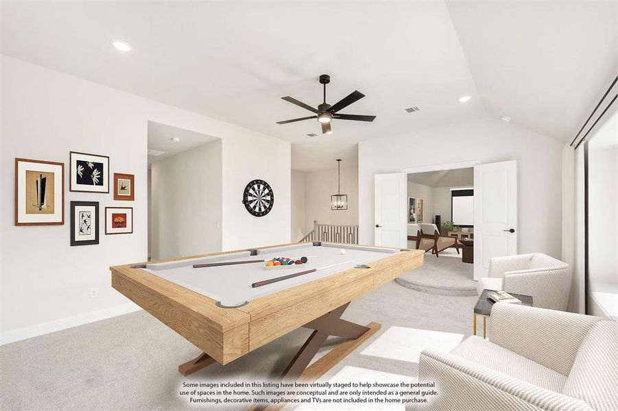 Furnished interior view inside a new home in Painted Tree, McKinney (Image 18). Furnished interior view inside a new home in Painted Tree, McKinney (Image 18).