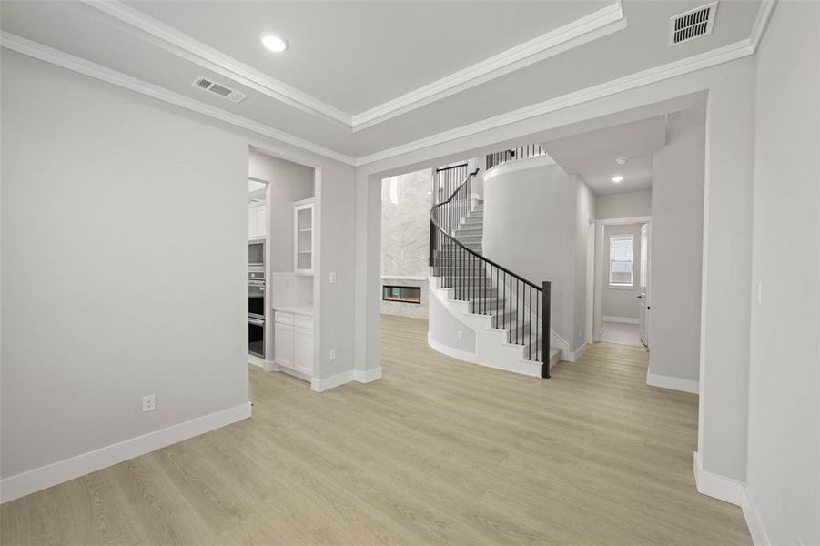 Spacious, unfurnished interior of a new home in Birdsong, Mansfield (Image 20). Spacious, unfurnished interior of a new home in Birdsong, Mansfield (Image 20).