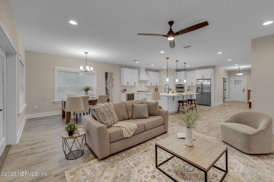 Furnished interior view inside a new home in , Jacksonville (Image 38). Furnished interior view inside a new home in , Jacksonville (Image 38).