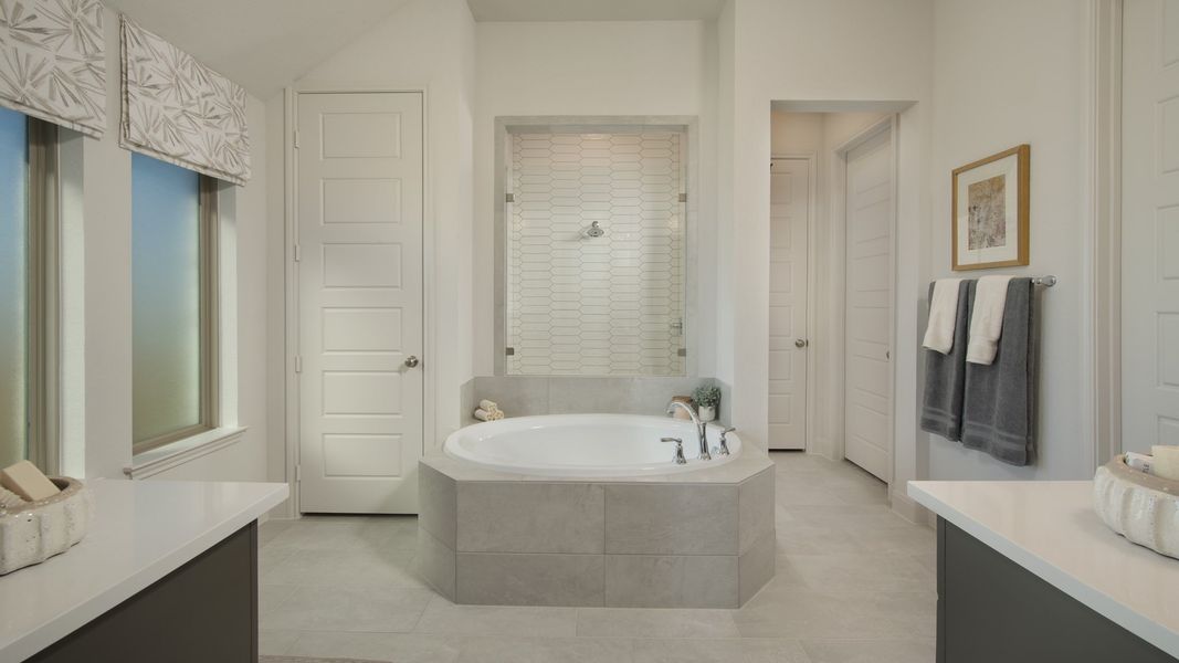 Furnished interior view inside a new home in Meadows of Mill Creek, Seguin (Image 7). Furnished interior view inside a new home in Meadows of Mill Creek, Seguin (Image 7).